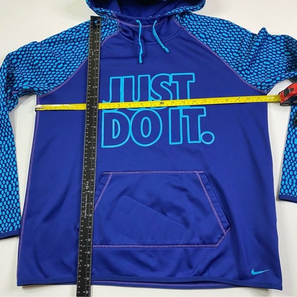 Nike Sweatshirt Womens L Therma-Fit Cowl Neck Hoodie Pullover Thumb Holes‎ - Picture 6 of 9